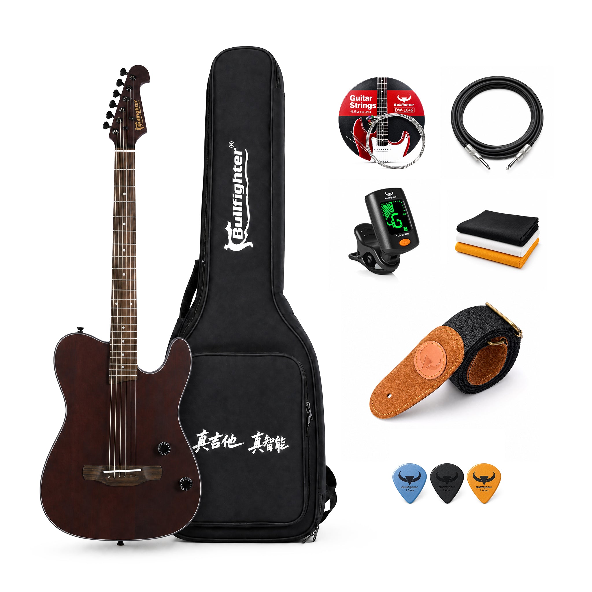 Bullfighter Silent Acoustic Electric Guitar K6