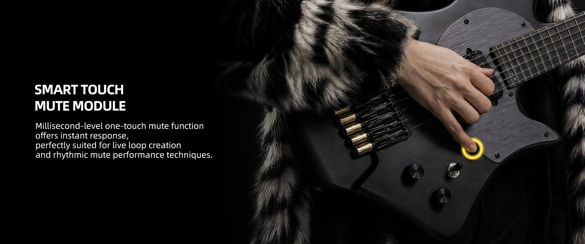 Bullfighter D-350 smart touch mute module for live loop and rhythmic performance